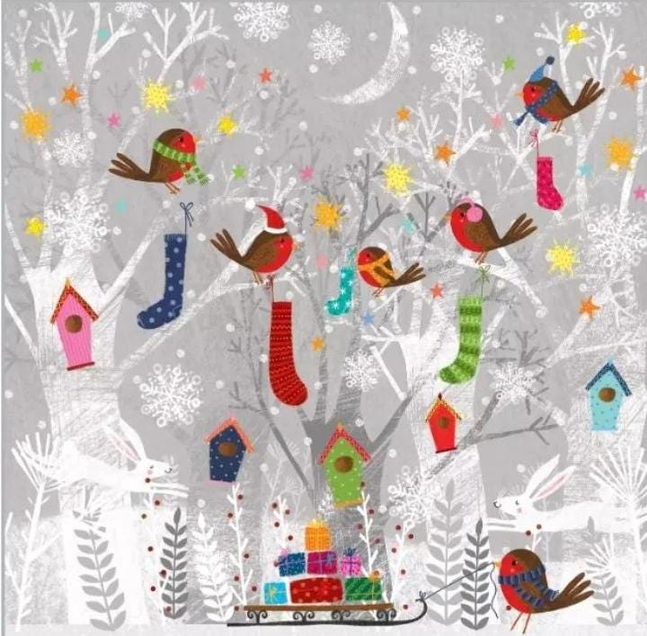 Birds in Tree Paper Napkin - Luncheon Size