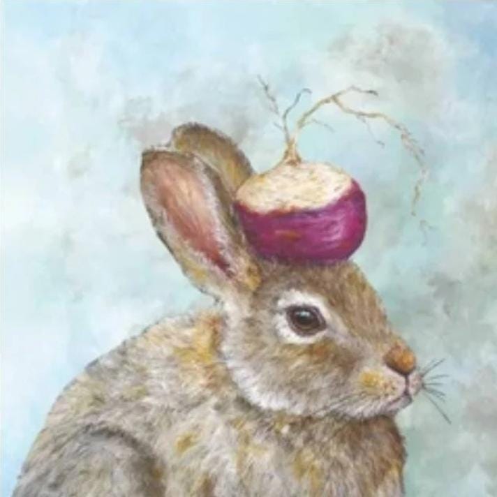 Easter Bunny Paper Napkin - Cocktail Size