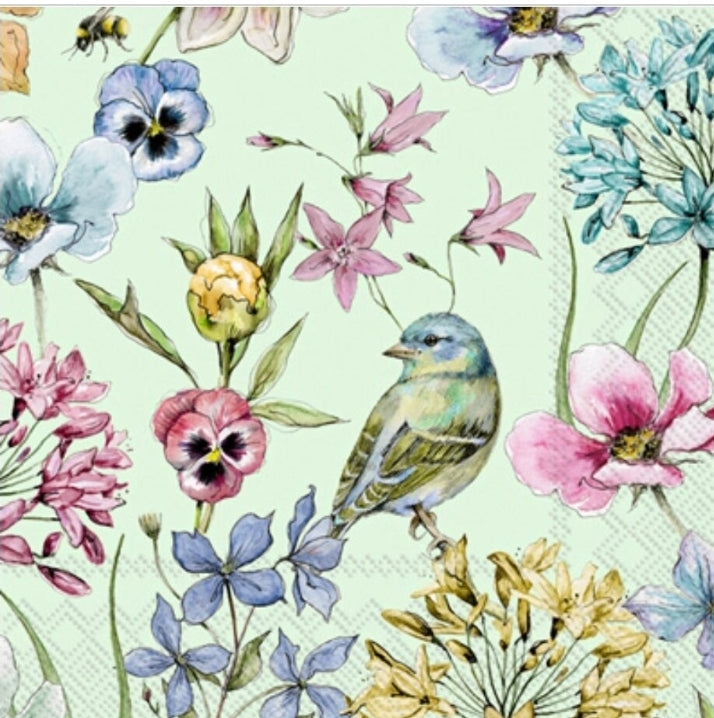 Bird Paper Napkin - Cocktail Size