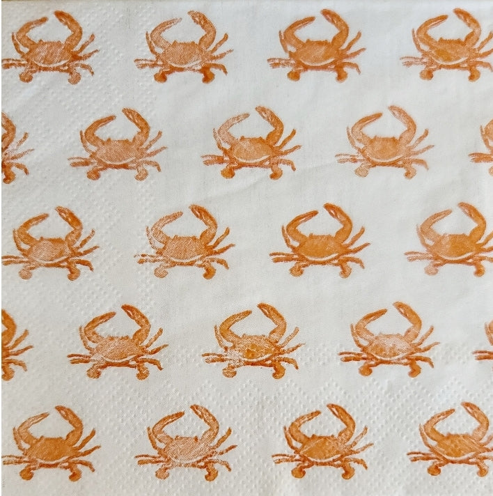Crab Paper Napkin - Cocktail Size
