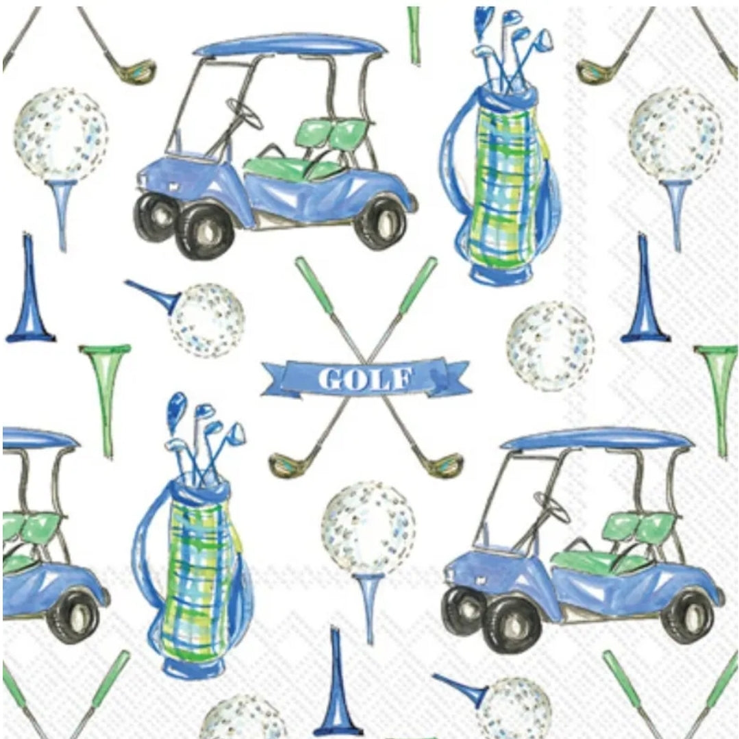Golf Paper Napkin - Cocktail Size