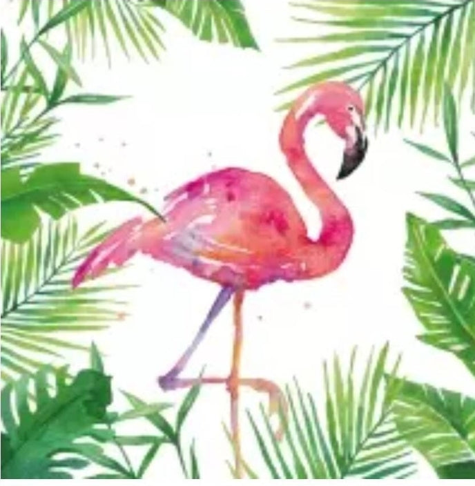 Flamingo Paper Napkin - Cocktail Size
