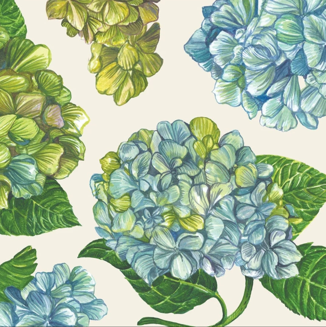 Hydrangea Paper Napkin - Cocktail Size