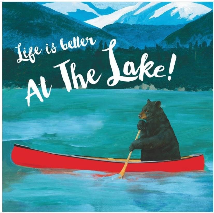 Bear Lake Paper Napkin - Cocktail Size