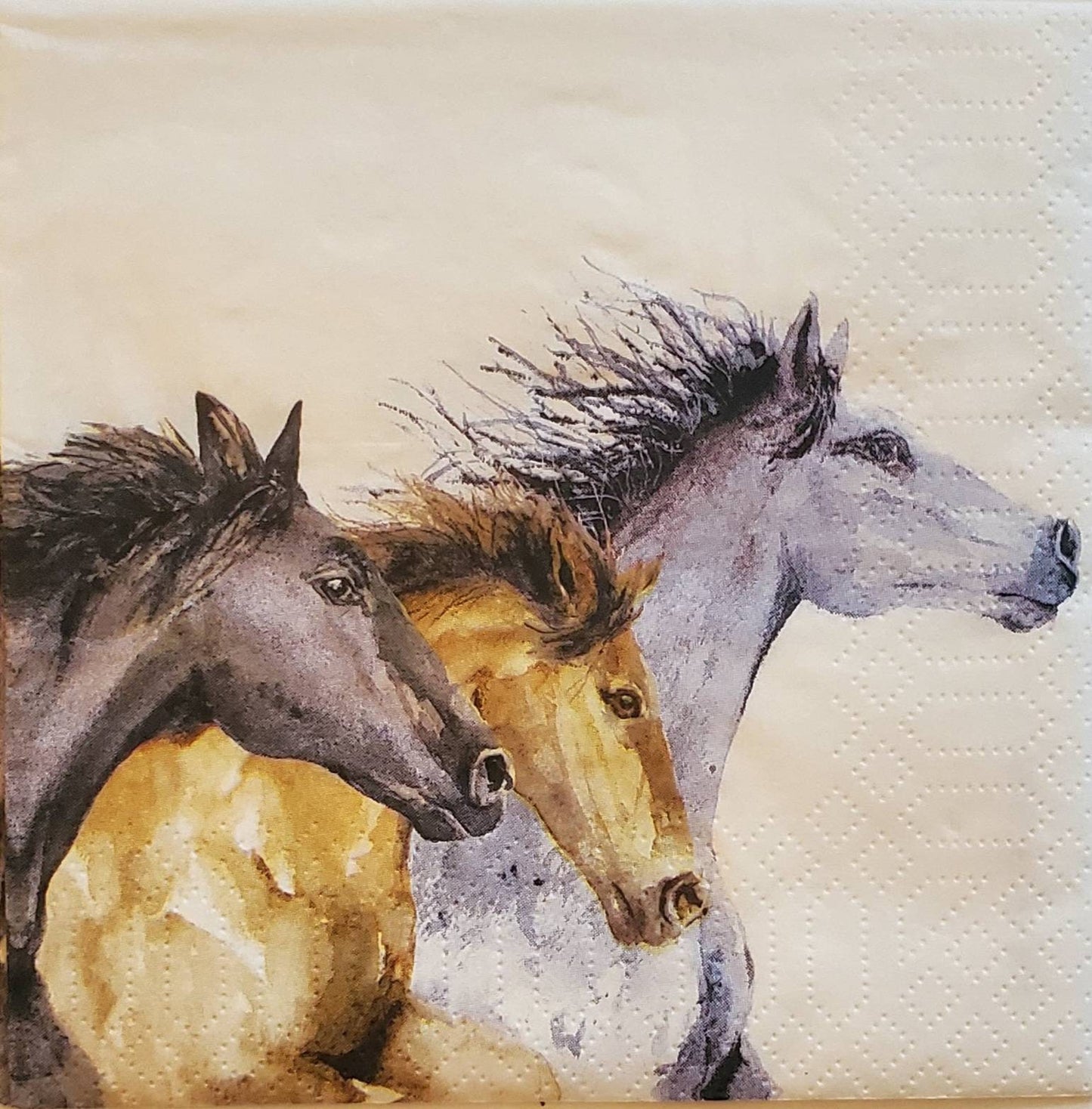 Wild Horses Paper Napkin - Cocktail Size