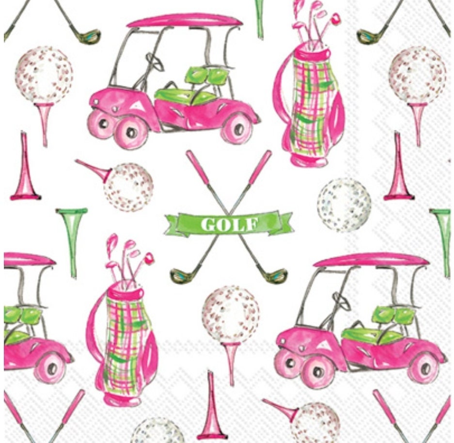 Golf Paper Napkin - Cocktail Size