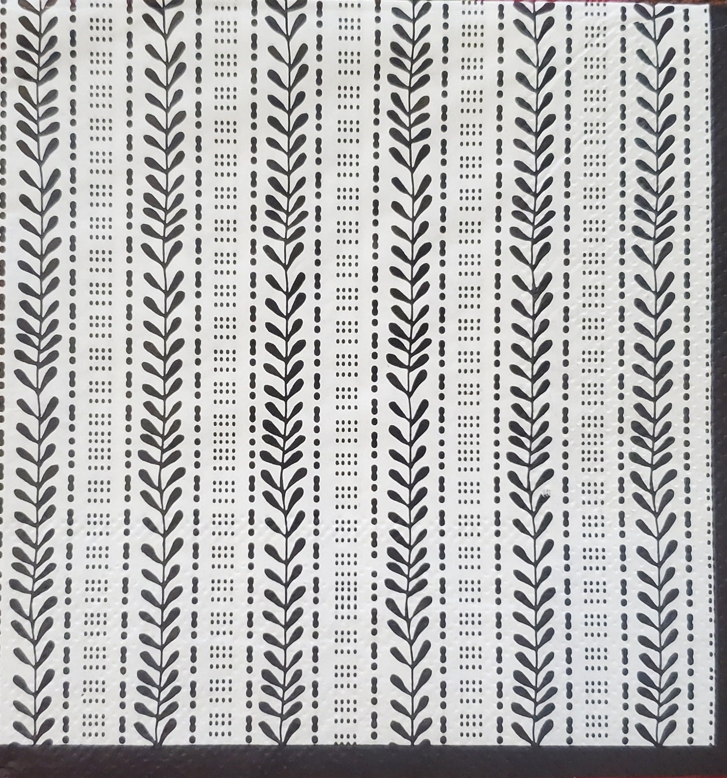 Black and White Tribal Paper Napkin - Cocktail Size