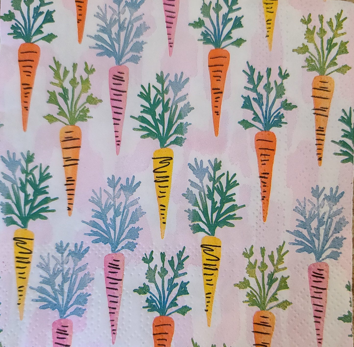 Easter Carrots Paper Napkin - Cocktail Size