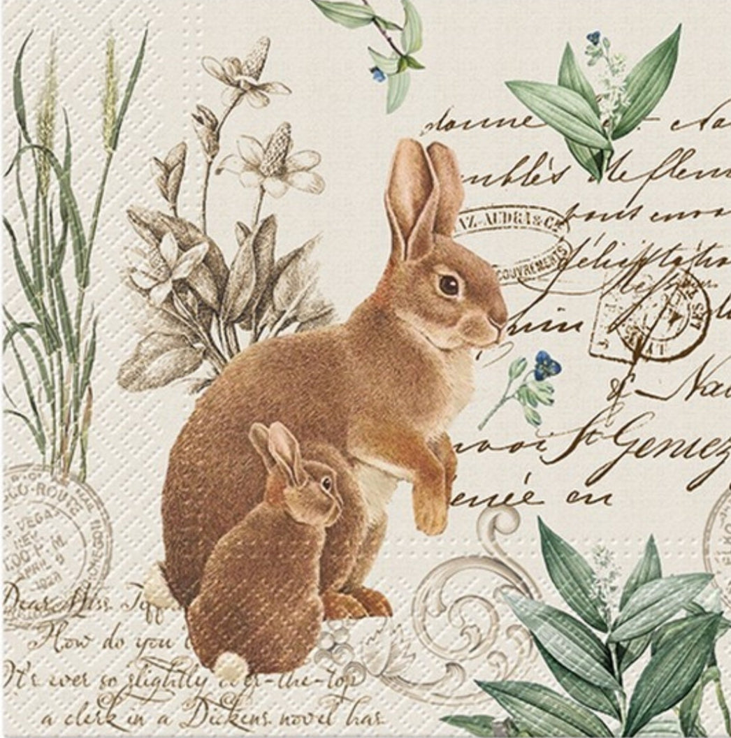 Easter Bunny Mom Paper Napkin - Luncheon Size