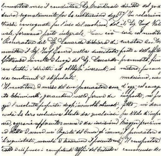 Vintage Calligraphy Script Paper Napkin - Luncheon Size