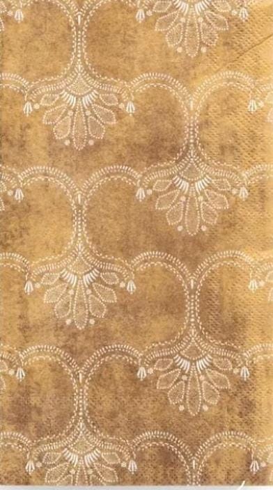 Antique Fleur De Lis Flower Paper Napkin - Guest Size