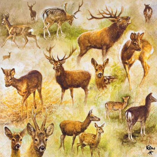Deer Stag Paper Napkin -  Luncheon Size