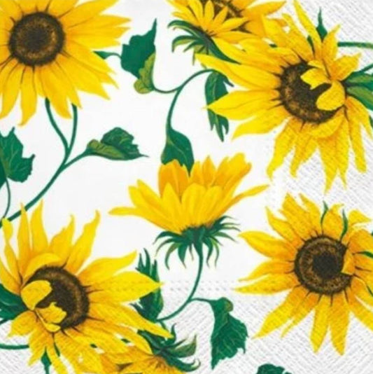Sunflower Paper Napkin - Luncheon Size