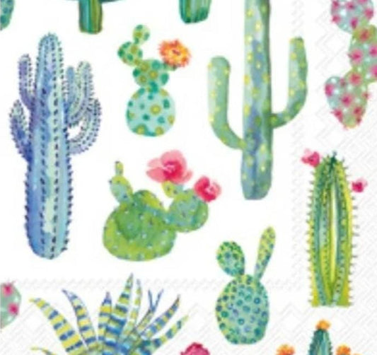 Cactus Paper Napkin - Cocktail Size