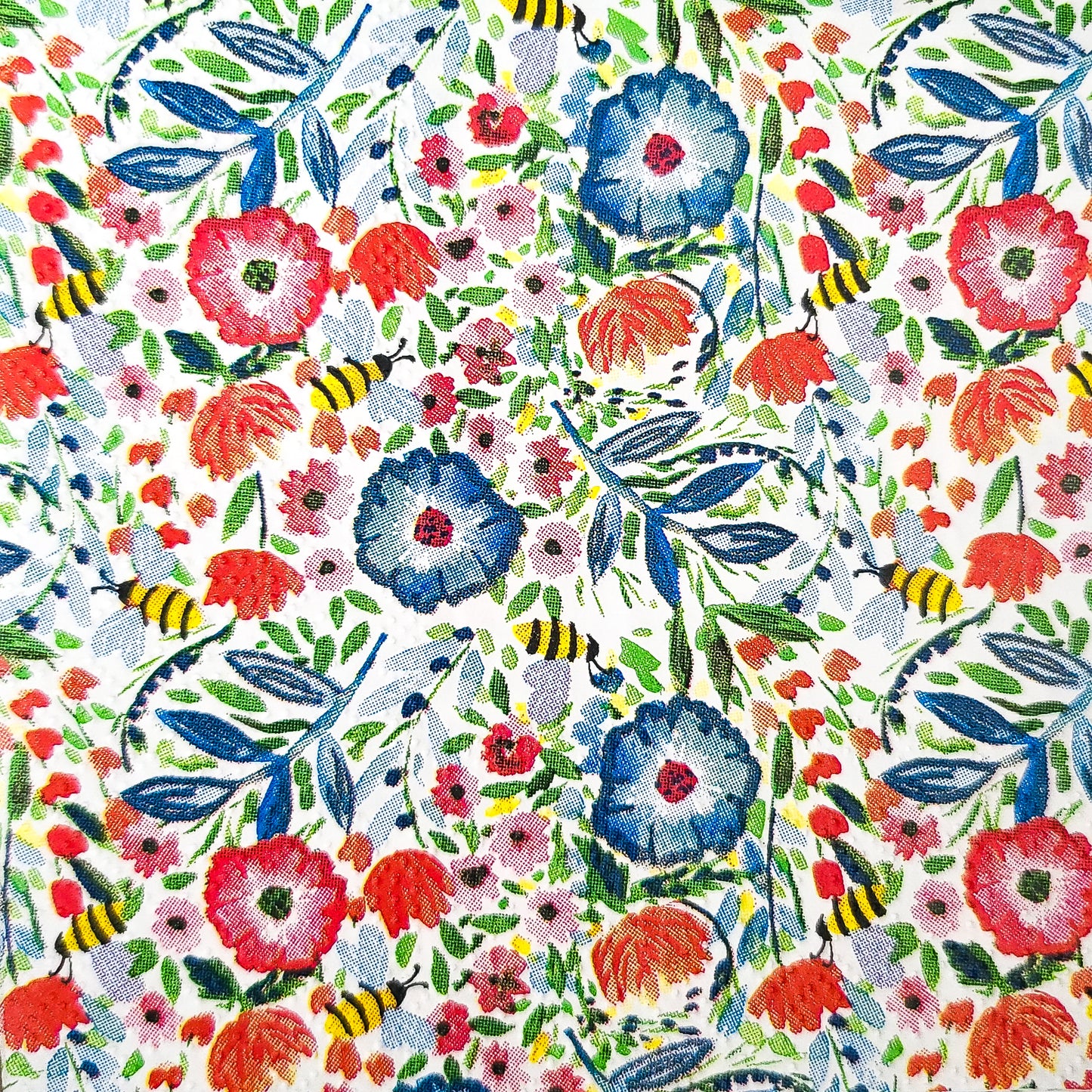 Wildflowers & Bees Paper Napkin - Cocktail Size