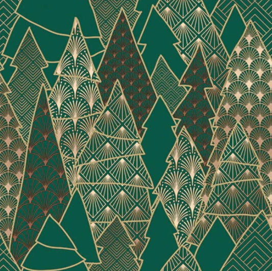 Christmas Tree Paper Napkin - Cocktail Size