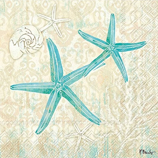 Starfish Paper Napkin - Cocktail Size