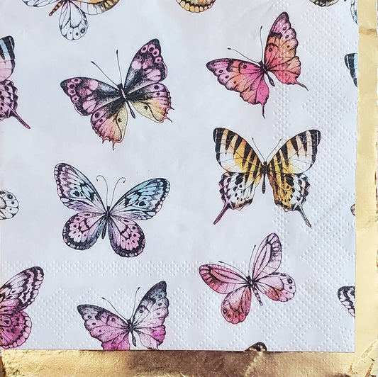 Butterfly Paper Napkin - Cocktail Size