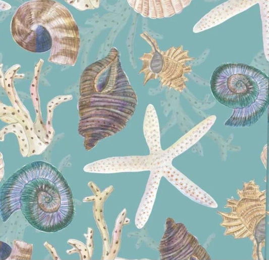 Coral Collage Paper Napkin - Cocktail Size