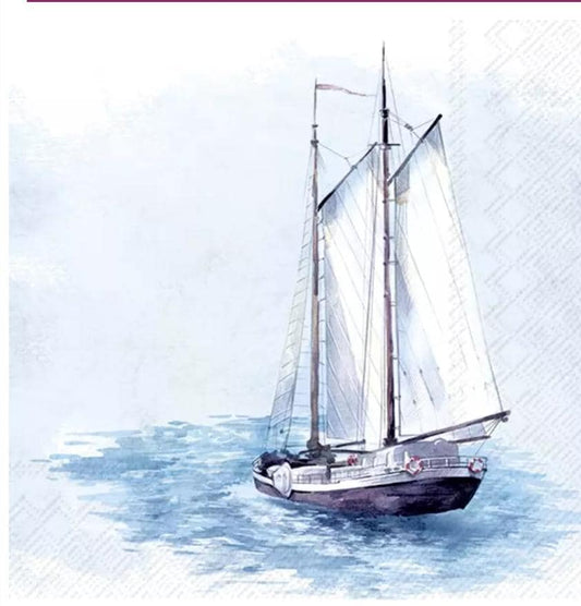 Sailboat Paper Napkin -  Luncheon Size