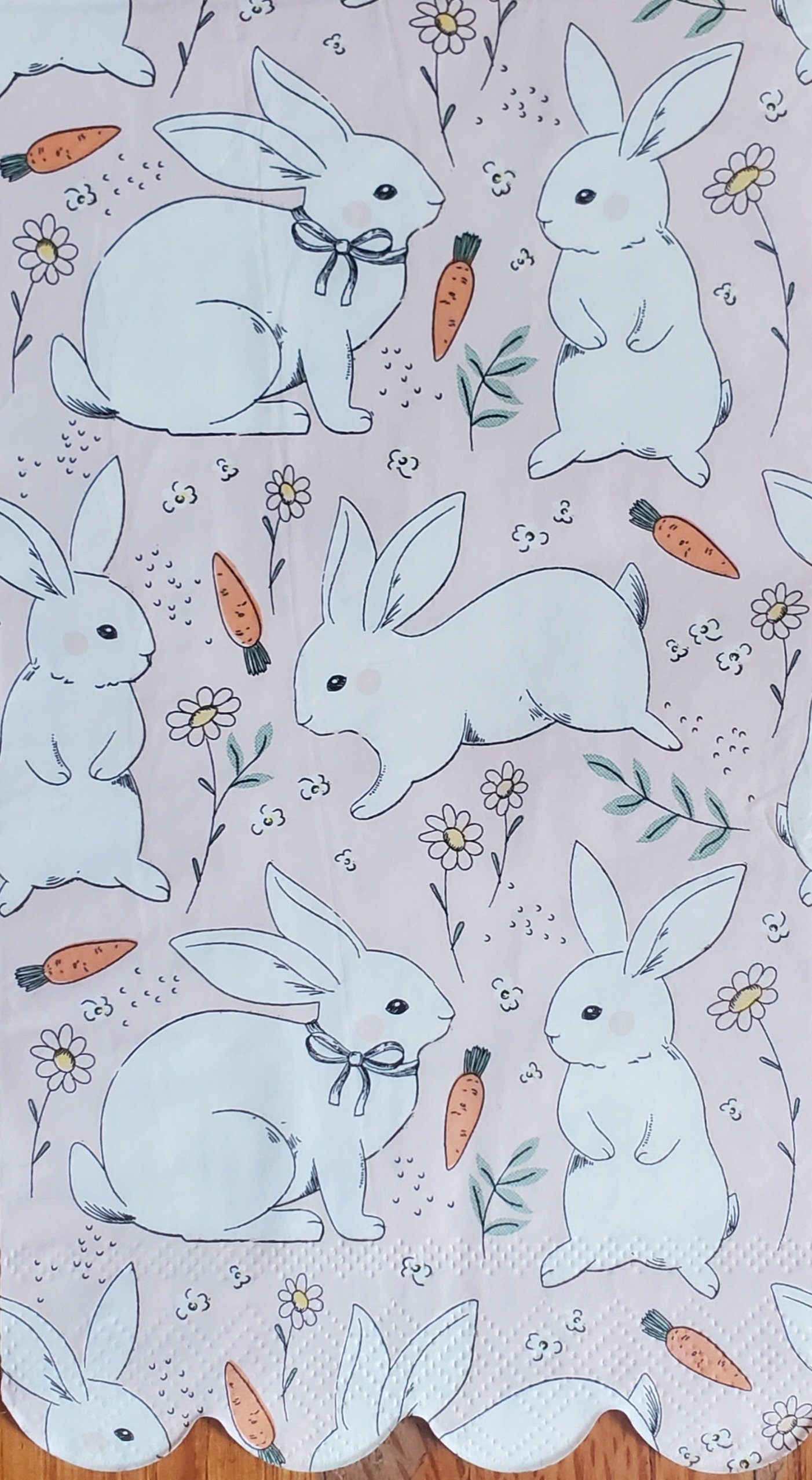 Easter Bunny Paper Napkin - Guest Size