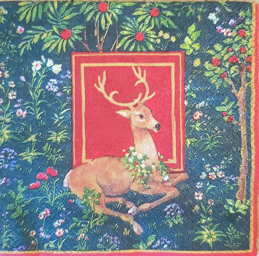 Deer Paper Napkin - Cocktail Size