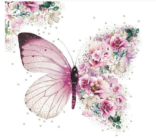Butterfly Paper Napkin - Luncheon Size