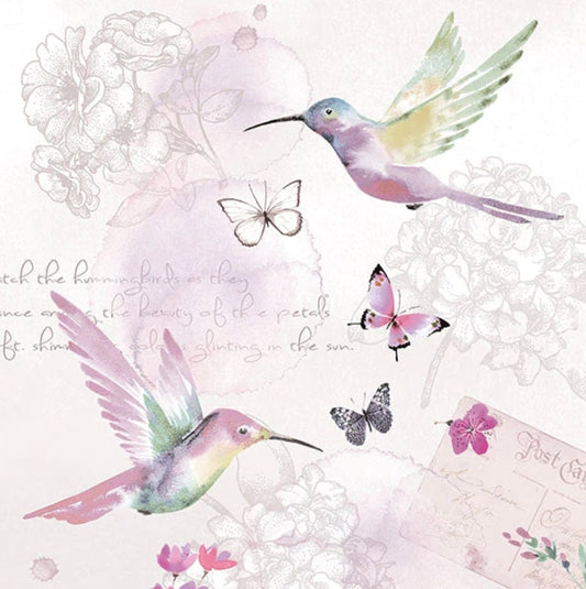 Hummingbird Paper Napkin - Luncheon Size