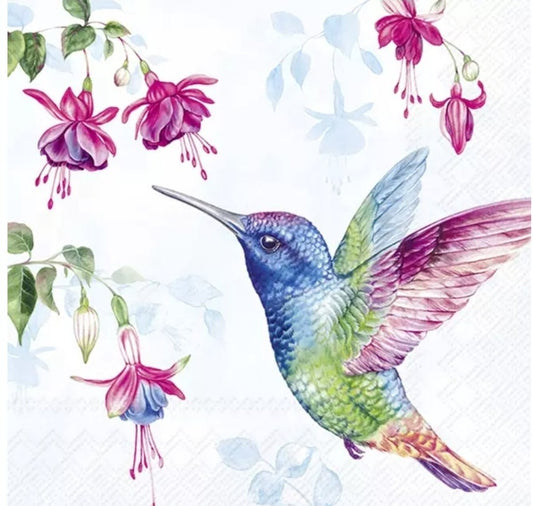 Hummingbird Paper Napkin - Luncheon Size