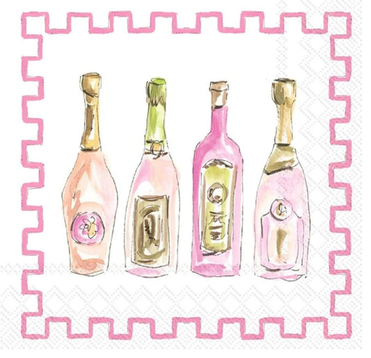 Champagne Bar Paper Napkins - Cocktail Size