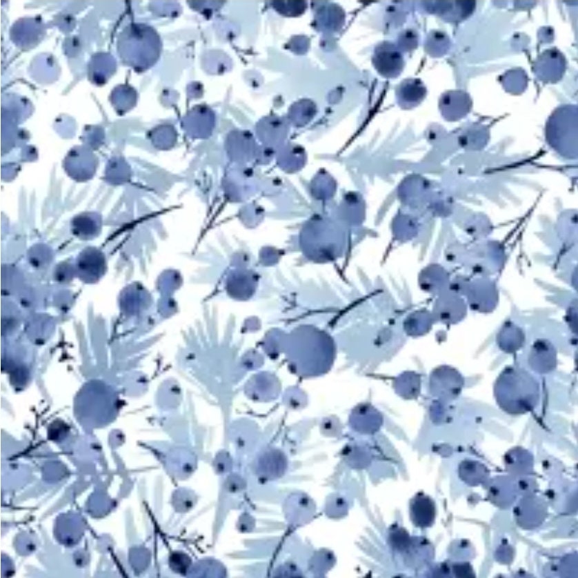 Blueberry Scandi Paper Napkin - Cocktail Size