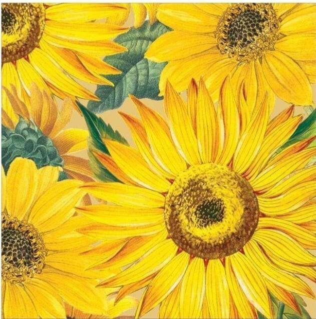 Sunflower Paper Napkin - Cocktail Size