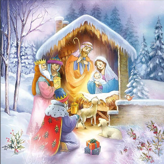 Nativity Paper Napkin - Luncheon Size