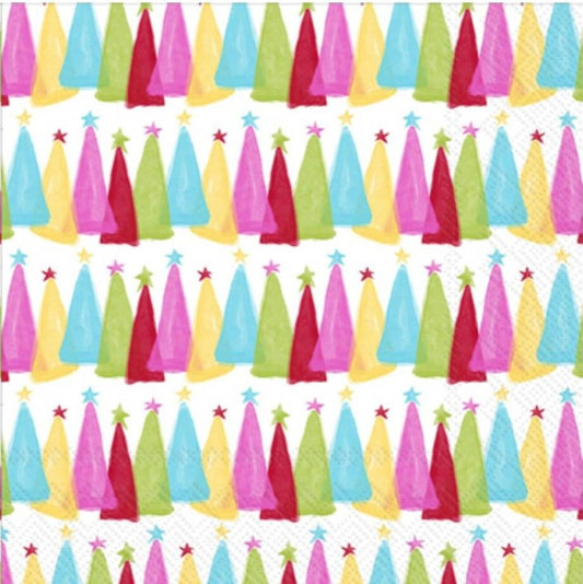 Christmas Tree Paper Napkin - Cocktail Size