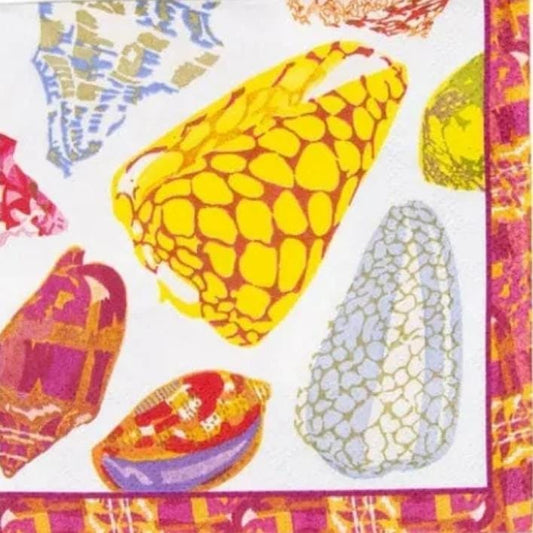 Seashell Paper Napkin - Cocktail Size