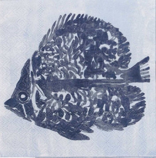 Fish Paper Napkin - Cocktail Size