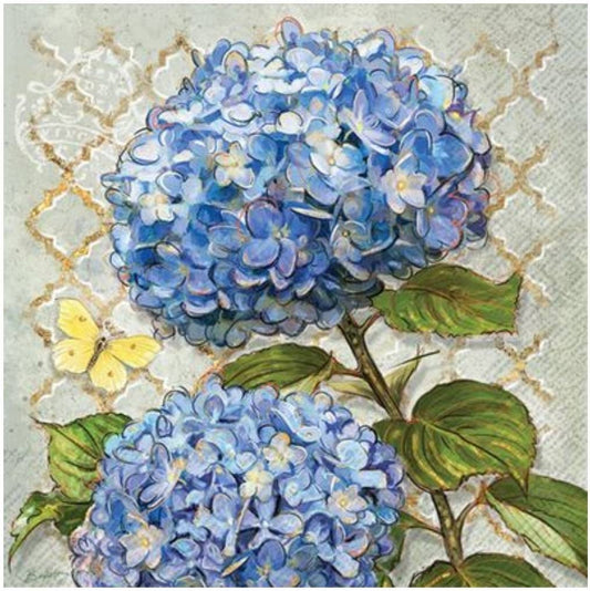 Hydrangea Paper Napkin - Cocktail Size