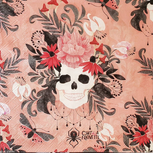 Dia De Los Muertos Paper Napkin - Cocktail Size