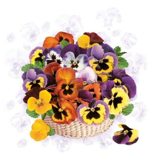 Pansy Paper Napkin - Luncheon Size