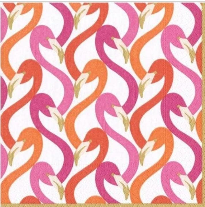 Flamingo Paper Napkin - Cocktail Size