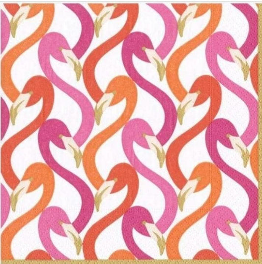 Flamingo Paper Napkin - Cocktail Size