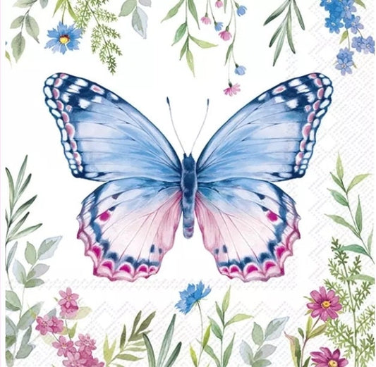 Butterfly Paper Napkin - Luncheon Size