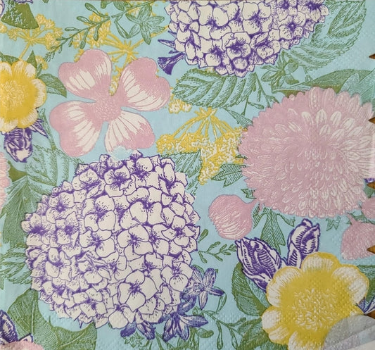 Hydrangea Paper Napkin - Luncheon Size