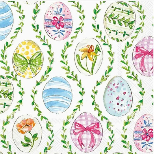 Easter Eggs Paper Napkin - Cocktail Size