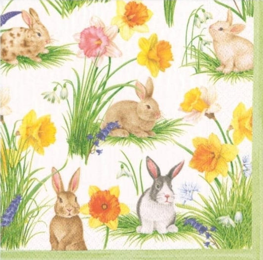 Easter bunny collage Paper Napkin - Cocktail Size