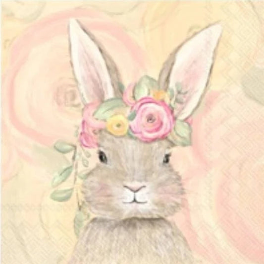 Easter Bunny Paper Napkin - Cocktail Size