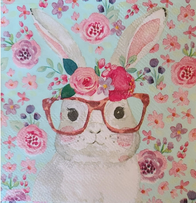 Easter Bunny  Paper Napkin - Cocktail Size