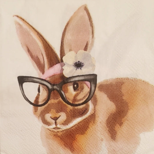 Easter Bunny  Paper Napkin - Cocktail Size