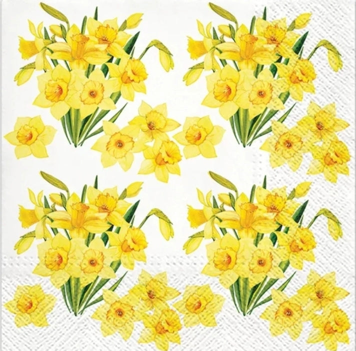 Daffodil Paper Napkin - Luncheon Size