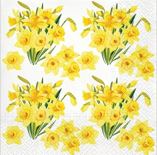 Daffodil Paper Napkin - Luncheon Size